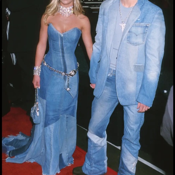 Britney Spears Denim Dress Costume with accessories! - Picture 2 of 8